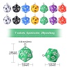 28Pcs 7 Colors Opaque Acrylic Pendants MACR-CJ0001-36-2
