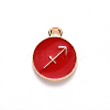 Alloy Enamel Pendants X-ENAM-S124-01B-07F-2