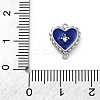 304 Stainless Steel Enamel Heart Connector Charms STAS-M110-04P-4