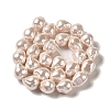 Electroplated Shell Pearl Beads Strands BSHE-G035-01A-07-2