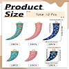 12Pcs 6 Styles Rack Plating Alloy Enamel Pendants ENAM-LP0001-48B-2