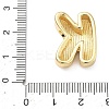 Brass Initial Beads KK-B167-27G-01K-3