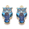Rack Plating Alloy Enamel Pendants LS-ENAM-N055-176D-3