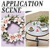 PVC Artificial Lily Flower Heads DIY-WH0591-594-5