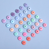 180Pcs 18 Colors Rondelle Food Grade Eco-Friendly Silicone Abacus Beads SIL-CA0003-14-6