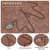 2Pcs 2 Colors Iron Clip Pocket Watch Chain DIY-UN0003-61-5