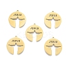 Ion Plating(IP) 201 Stainless Steel Pendant STAS-B027-18G-3