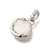Brass Shell Pendants KK-B127-08P-2