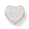 Tarnish Resistant 304 Stainless Steel European Beads STAS-K286-04G-P-1