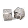 304 Stainless Steel European Beads STAS-D382-02V-P-1