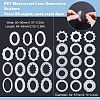 6 Bags 2 Styles PET Waterproof Lace Decorative Stickers STIC-SC0001-02A-2