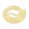 Baking Paint Transparent Glass Beads Strands DGLA-N006-6mm-03-2