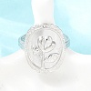 304 Stainless Steel Cuff Open Rings for Women RJEW-A102-05P-1