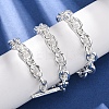 9MM 304 Stainless Steel Cable Chain OT Necklaces for Women NJEW-G194-03S-2