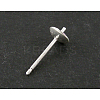 Sterling Silver Stud Earring Findings X-H168-6-1