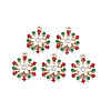 Rack Plating Alloy Enamel Pendants LS-ENAM-N055-142-1
