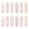 12Pcs Faceted Natural Rose Quartz Double Terminated Points G-OC0003-65-1