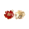 Light Gold Plated Alloy Enamel Pendants ENAM-Z017-14KCG-01-2