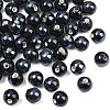 Glazed Porcelain Round Beads PORC-S489-10mm-03-1