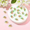 20Pcs 2 Colors Glass & Acrylic Pendants PALLOY-FS00051-7