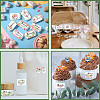 Leaf Paper Self Adhesive Mini Candy Bar Wrappers DIY-WH0604-004-6