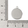 304 Stainless Steel Pendants STAS-B074-08P-10-3