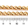 Electroplated Synthetic Non-magnetic Hematite Beads Strands G-H027-B01-04-5