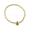Christmas Brass Micro Pave Cubic Zirconia Link Bracelets BJEW-K289-01B-G-4