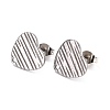 Non-Tarnish 304 Stainless Steel Stud Earring Findings STAS-I183-03B-P-2