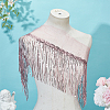 Polyester Tassel Lace Ribbon OCOR-WH0070-175A-3