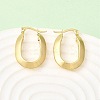 Oval 201 Stainless Steel Hoop Earrings EJEW-Z151-06G-3
