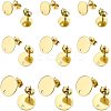 36Pcs 3 Styles Ion Plating(IP) 304 Stainless Steel Stud Earring Findings STAS-BC0002-56-1
