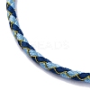Polyester Cord Braided Bracelet Makings MAK-Z003-01P-19-2
