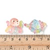 Mmarine Organism Transparent Resin Cabochons RESI-H041-03-3