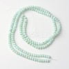 Dyed Natural Freshwater Shell Rondelle Bead Strands BSHE-O016-19B-2