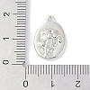 Rack Plating Spray Painted Alloy Pendants PALLOY-F018-14P-01-3