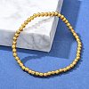Brass Beaded Stretch Bracelets for Men Women BJEW-G736-04G-2