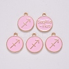 Alloy Enamel Pendants ENAM-S124-01B-09F-2