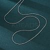 Brass Boston Link Chain Necklaces for Women NJEW-D302-02P-4