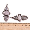 Natural Rose Quartz Pendants G-Q158-04-02-3