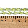 Transparent Electroplate Glass Beads Strands GLAA-K064-05A-PL04-4