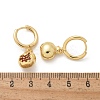 Brass Cubic Zirconia Hoop Earrings EJEW-Q015-02G-C-3