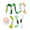 DIY Embroidery Temari Ball Keychain Kits DIY-I064-A05-4