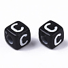 Opaque Acrylic Beads SACR-N002-01C-1-3