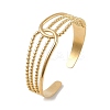 304 Stainless Steel Cuff Bangles for Women BJEW-B120-05G-02-4