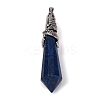 Natural Lapis Lazuli Dyed Pointed Big Pendants G-Q184-02N-AS-1