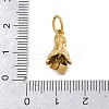 304 Stainless Steel Micro Pave Cubic Zirconia Pendants SA-CBA1D2B-01G-A-3