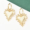304 Stainless Steel Heart Hoop Earrings EJEW-K268-74G-1