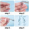 40Pcs 4 Style 304 Stainless Steel Stud Earring Findings DIY-SC0019-17-3
