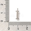 304 Stainless Steel Micro Pave Cubic Zirconia Pendants STAS-H228-06P-I-3